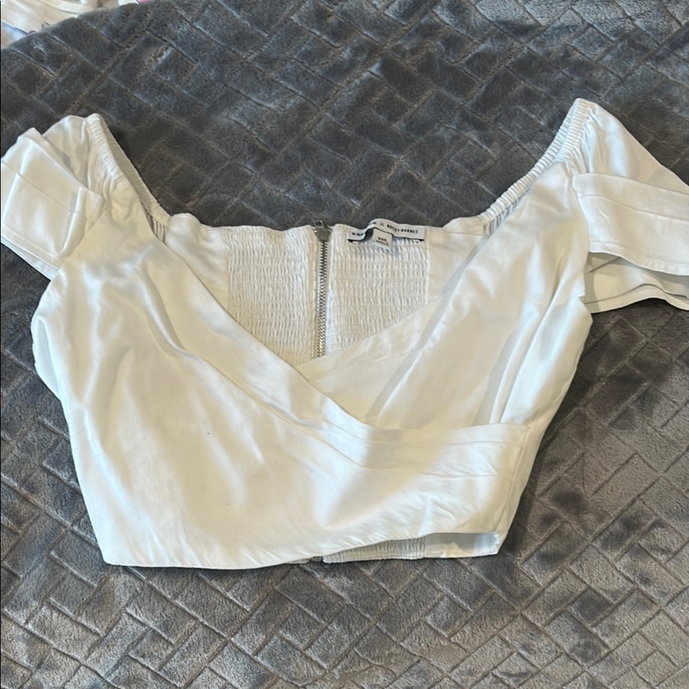 Elegant White Off-Shoulder Top